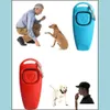 Whistle Obedience Dog and Pet Training Clicker Puppy Stop Herramienta de ayuda de Barking Trainer Portable Pro HomeIndustry U0508