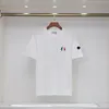 Designer T-shirt 2024 Men's T-shirt Short sleeved Casual Chest Letter Pure Cotton Round Neck Pullover Arm Emblem Embroidered Letter Printing Couple Clothing S-XXL