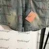 Flickor Pink Jean Shorts Fashion Letters Brodery Pants Trendy midjebältesdesigner Shorts Beach Casual Short Pants