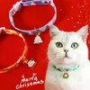 Hundhalsar Julhundar Justerbar kostym Tie Leases Reflektiv Safety Buckle Tree Wreath Snowman Pet Bowtie Leads For Home