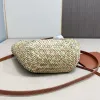 2024 Nouveau sac fourre-tout Miui Sac de paille Femmes Sac à bandoulière Crossbody Sacs Food Panier de nourriture Sacs de luxe sac à main