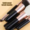 Makeup Brushes Travel Brush Set 7 PCS Portable Cosmetic With Case Small Soft Borst Make Up for Foundation