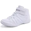 Baxinier Girls White High Top Top Leanding Lightweight Youth Cheer Competition Sneakers Training Dance Tennis Shoes L2405 L2405