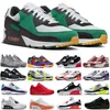 Mężczyźni Sneakers klasyczne buty do biegania z lat 90. dla siatki czarne białe oddychane kobiety sportowe trener skórzany designerka poduszka powierzchnia 36-45 EUR