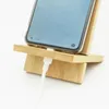 Phone celular de bambu Stand para mesa com orifício de carregamento, suporte removível de madeira para suporte para comprimido para comprimido de madeira de mesa de mesa de madeira