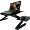 1PC Laptop Stand Ajustável Laptop Stand Portátil Liga de Alumínio Lapdesk Para Sofá de TV Sofá PC Notebook Stand com Mouse Pad Pad