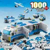 Blokkeert 6-in-1 nieuwe politie-sportvoertuig brandweermotor Micro Loader Truck Classic Model Building Block Kit Building Block Toy City WX