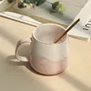 Keukenopslag Noordse stijl Ins Marble Ceramic Mug Water Cup Milk Coffee Office Heren- en damesbekers