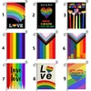 Pride Garden Flag Rainbow LGBT Gay Pride Flag Dubbele Zijdige vlaggen 12 x 18 inch voor LGBTQ Outdoor Decoratie