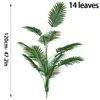 Decorative Flowers Tropical Fake Plants Green Plastic Artificial Loose Tail Sunflower Tree Branch For Home Office Indoor Garden Room