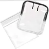 DHL50pcs Toiletry Kits PVC Transparent Waterproof Protable Travel Makeup Bag
