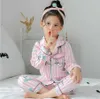 Pajamas Childrens Pajamas 2024 Autumn Spring Girls and Boys Pajamas Baby Clothing Animal Cartoon Family Clothing Cotton Childrens Pajamas d240516