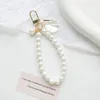 1PC Bag Pendant Keychain Mobile Phone Case Chain Pearl String Bag Pendant Decoration Accessory DIY Buckle Ring Hook Key Holder