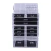 4pcs/set Plastic Cosmetics Storage Rack transparente