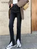 Frauen Jeans GooHojio Jean für Frauen mit hohen Taillenhosen und große dünne Frau L Denim Modis Streetwear