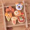 Nouveau 6PCS 1/12 Échelle miniature Dollhouse Breadon Breau Donuts Decoration pour les accessoires OB11 Doll