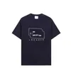 Mens Designer Band T Shirts Fashion Black White Short Sleeve Luxury Letter Pattern T-shirt size