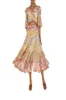 Gudinna smala klänningar nya sexiga sommar- och höstklänningar lotus löv stropplös twopiece2169539