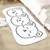 Carpets Carpet Imitation Cashmere Cartoon Window Anti-Skid Mat Nordic Bedroom Childrens Room épaissine du tapis de chevet Maison H240517