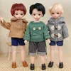 Aitoyya 16 bjd puppe 30 cm kurzen haarjungen 20 bewegliche gemeinsame Puppenspielzeug Fahion Kleidung und Schuhe DIY Spielzeuggeschenk für Mädchen 240516