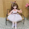 30cm Doll BJD16 Multiple Hair Color Brown Big Eyes 22 Removable Joints Matching Fashion Clothes Accessories Toy Gift 240516