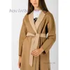 Vestes pour femmes Mélanges de mélange de laine Trench Coat 2024 Nouveau Ventes d'hiver de mode de la longueur de la longueur et de la courroie