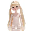 30cm BJD Doll Makeup Face 3D Simulation Eyes 22 Movely Joints Naken Body Girl Diy Dressing Toys 240516