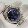 20 estilo 904L Watch masculino Data do Dial Roman Blue 40mm 228239 Buzel de aço inoxidável Bracelete de aço inoxidável 228238 Gold Men