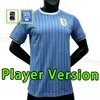 Uruguay Fußballtrikot 2024 2025 Suarez de arrascaeta r Araujo Home Away Bentancur E.Cavani D. Godin D. Nunez M Gomez Gimenez Fußballtrikot Uniformen Kit Sets Kinder