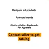 Dog Apparel Luxury Pet Carrier Puppy Cat Bag Premium Leather Carrying Handbag For Outdoor Travel Walking Hiking Shopping