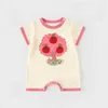 Rompers Baby Women Clothing 0 do 12 miesięcy odpowiednie dla noworodków. Wygodny kombinezon dla niemowląt i jednoczęściowa odzież dla niemowląt D240516