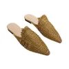 Mulheres de estilo niufuni chinelos de vínculo sandálias casuais tênis de piso interno casas home moles pontiagudos de ponta 210609 349f