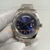 20 estilo 904L Watch masculino Data do Dial Roman Blue 40mm 228239 Buzel de aço inoxidável Bracelete de aço inoxidável 228238 Gold Men