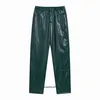 Pantalon de créateur haut de gamme Rhude pour lettre de mode automne / hiver, pantalon en cuir décontracté brodé avec des étiquettes originales de 1: 1