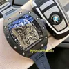RM Wrist Watch Designer Watch Wine Barrel Men's Disual Sports Style Watch Watch Watch Limited Edition Shvi