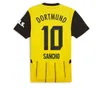 Sancho 23 24 Soccer Jerseys Reus 24 25 Dortmunds Borussia Soccer Halller Football Shirt Bellingham Neongelb Hummels Brandt Men Kids Special All Black Maillot de Foot