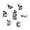 4st / Set Plastic Cosmetics Storage Rack transparent