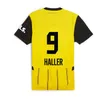 24 25 Sancho REUS Soccer Jerseys Dortmunds Borussia f.nmecha Kamara Футбольная рубашка 110 -й Haller Neongelb Hummels Brandt Yeyna Bellingham Men Men Kids Kit Special