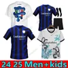 S-4XL 24 25 Lautaro Final Soccer Jerseys Thuram Kids Kit Maillot de Dzeko Barella 2024 Maglie Football Shirt 115 Year Gagliardini Kvaratskhelia Inters Im Milans Top