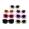 New children Simple Oval Bubble Sun INS Design Personality Sunglasses girls Sunscreen boy Versatile Glasses kids L2405