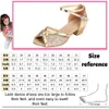 Girls Princess Shoes Sequined Latin Dance Peeptoe Sandaler Pumpar med 3 cm Heel Pearl Crystal Bling Kids Schoolteam 240516