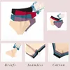 Women's Panties 7 Pieces Silk Solid Seamless Female Underwear Elasticity Breathable Briefs For Ladies Japanese Sexy Lingerie