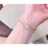 Van Bracelets Designer 2023 Luxury Clover Designer Armband Mother of Pearl 18K Gold Brand Love Bangle Charm Armband Shining Crystal Diamond Jewelry for Women