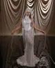 Luxury Mermaid Full Beaded Tassels White Ivory Pearl Prom Dress Aso Ebi Crystals Sequined Evening Dresses Couture Party Gowns
