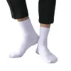 Mojito10 Paare /Los Plus Größe White Men Crew Socken 100% Baumwoll Herbst Klassische Business Casual Women Short Socken Größe 48 240517