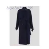 Kurtki damskie Wool Blend Coats Designer Trench Płaszcz 2024 Nowy wiosenny jesienna jesień Środkowa długość Koreańskie ubrania zimowe z paskiem EB3D