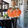 Dekorativa blommor simulering pumpa krans tacksägelse halloween kreativ dörr höst trädgård dekoration rekvisita