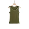 Colete de gesto de tanque de tanques femininos Top Top Top Tre-shirt Casual Casual Vest Classic Style Disponível em uma variedade de cores