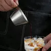 Canecas 90 ml de aço inoxidável Copo de copos de expresso de aço com alça de café jarro de leite jarro de cozinha Ferramentas de cozinha