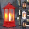 Plaques décoratives Style rétro Portable Night Light Outdoor Camping Rechargeable Tent Lantern Garden Lawn Wedding Party Decoration